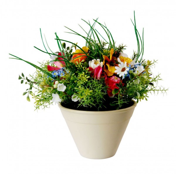 Blumenarrangement mit Keramiktopf