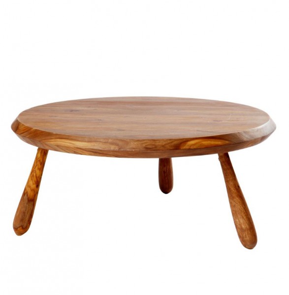 Couchtisch rund braun