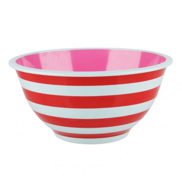 Schüssel Style Ringe rot und weiß